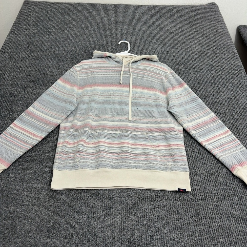 Faherty Hoodie Mens M Multicolor Organic Cotton Striped Pullover Surf Boho